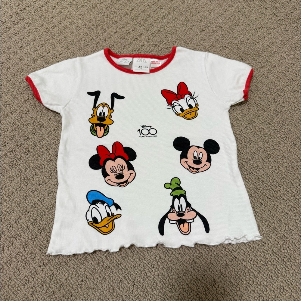 Disney Kids White and Red Character Tee